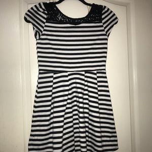 Black & White stripped dress